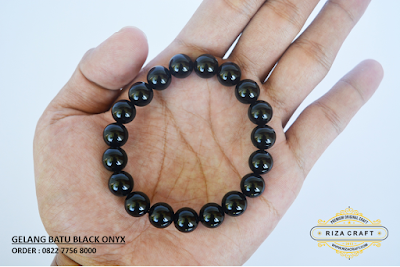 Gelang Batu Black Onyx Asli Gelang Batu Black Onyx Asli