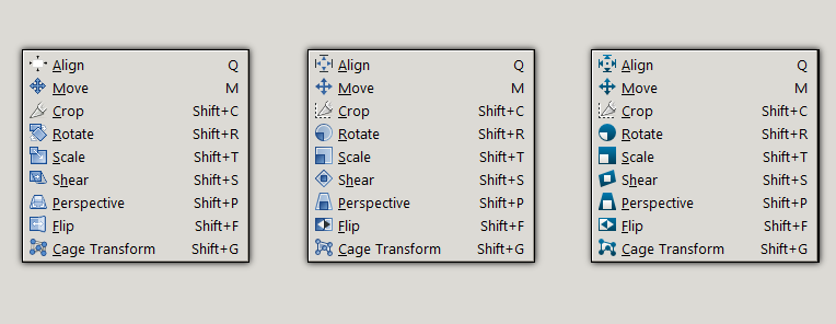 GIMP UI brainstorm: new icons