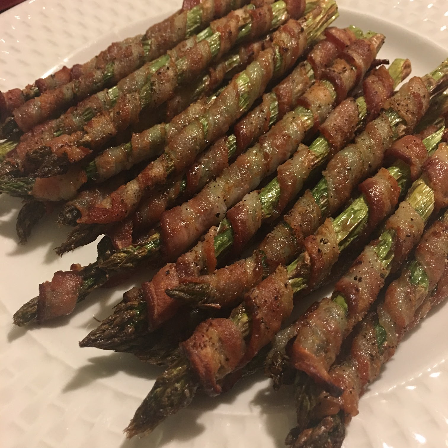 Toast to Roast Air Fried Bacon Wrapped Asparagus