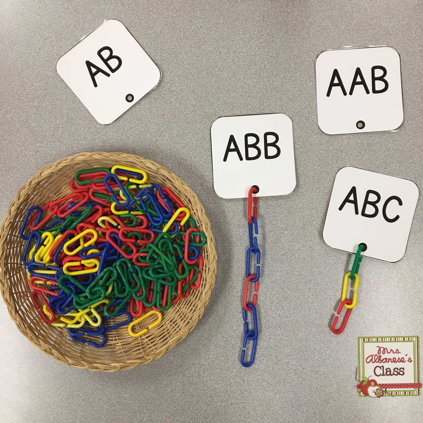 Mrs. Albanese's Kindergarten Class: Patterning in Kindergarten