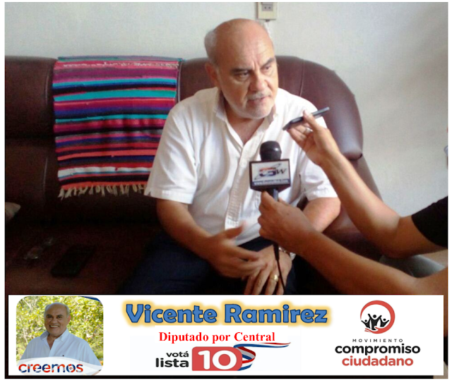 Entrevista al candidato a Diputado Vicente Ramírez. 