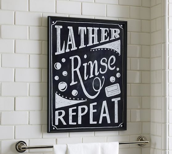 Lather, Rinse, Repeat....  Lather-rinse-repeat