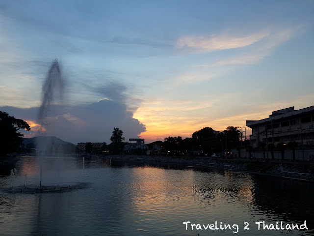 Sunset in Loei town, Thailand Traveling in North-East Thailand
