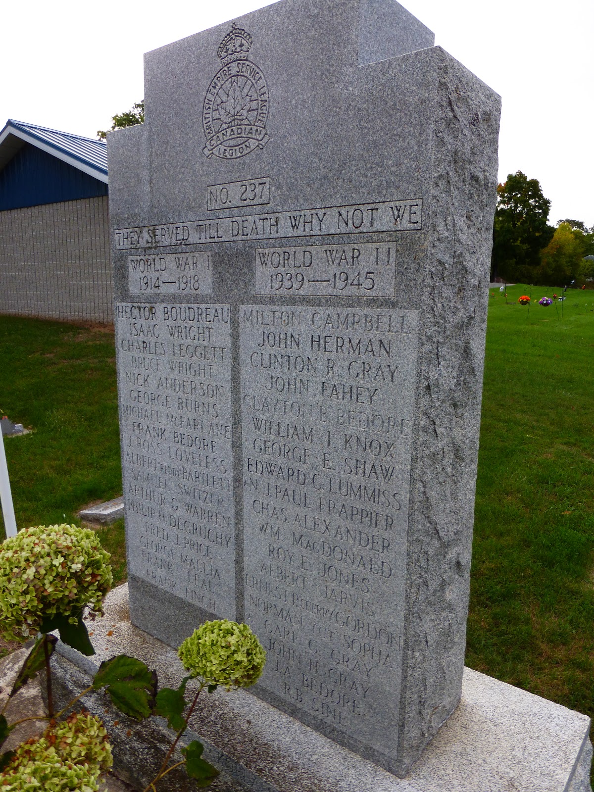 Ontario War Memorials: Marmora - Cemetery