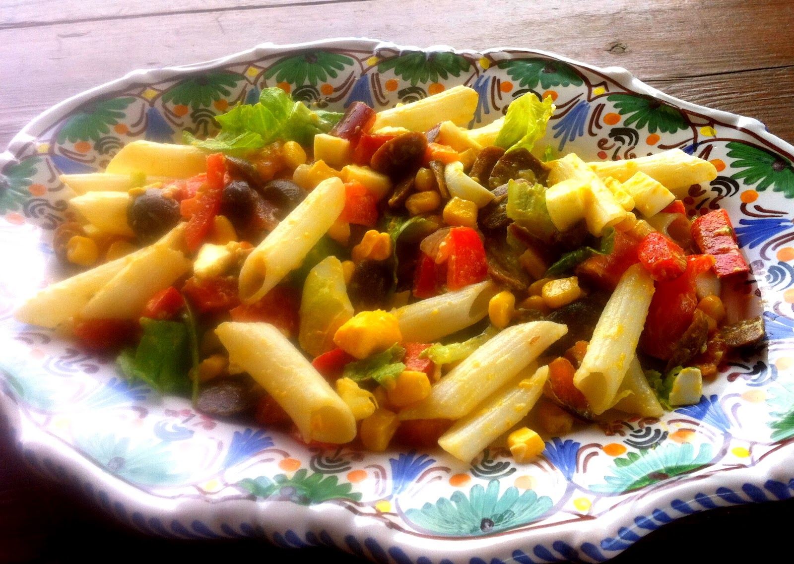 hoy hemos comido... ensalada de pasta