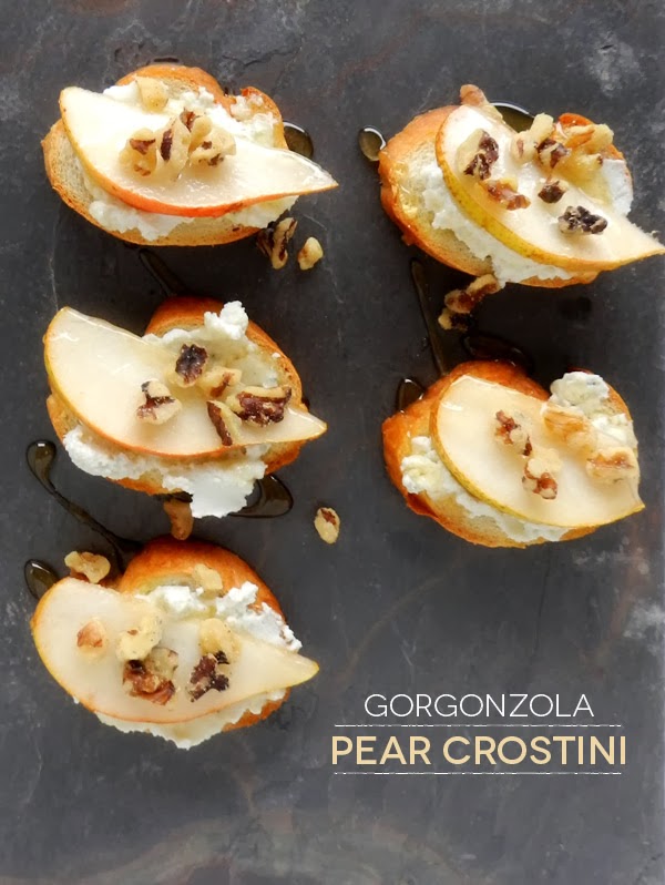 LET'S EAT PEAR CROSTINI SAS+ROSE