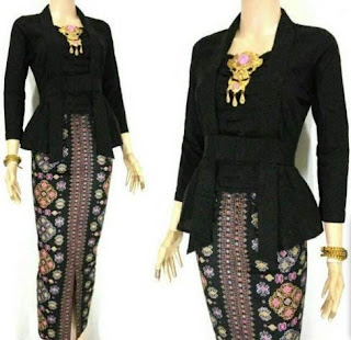 Model baju batik setelan wanita kombinasi rok panjang Model baju batik setelan wanita kombinasi rok panjang