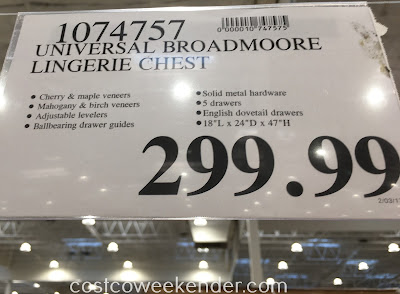 Deal for the Universal Broadmoore Furniture Lingerie Chest at Costco