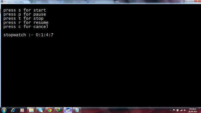 How To Create A Stopwatch in C++ ~ Lovely Codes