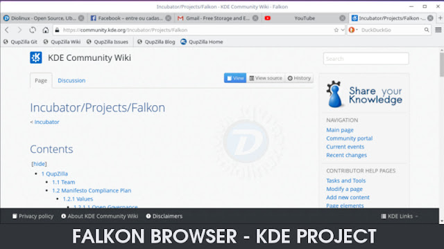 Falkon Browser KDE Project Falkon Browser KDE Project