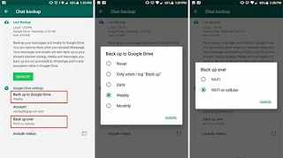 Cara Backup dan Restore Chat WhatsApp via Google Drive