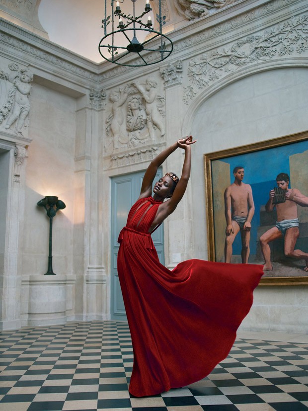 Lupita Nyong'o is glamorous for Vogue US October 2015