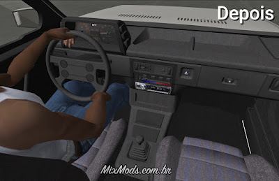 gta sa san andreas mod carro brasileiro gol g1 gti quadrado interior