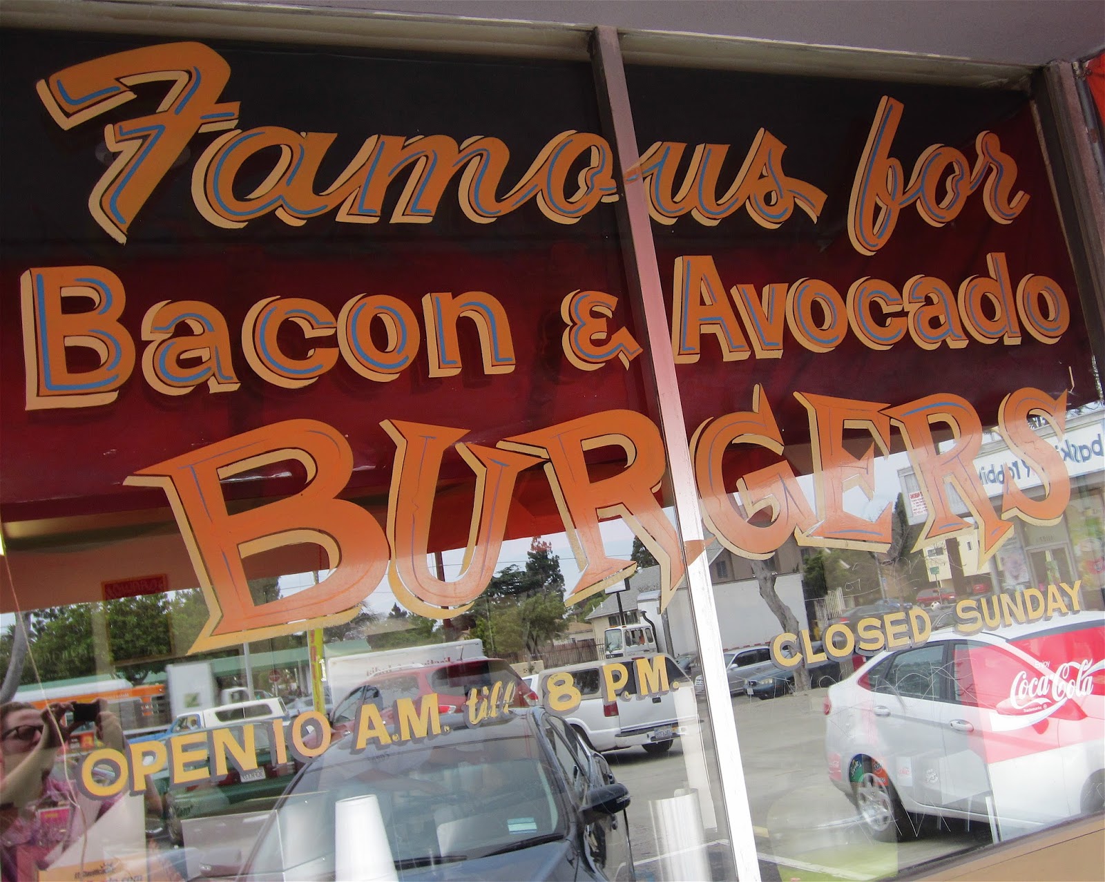 wacky tacky Chow Time Howard's Famous Bacon & Avocado Burgers