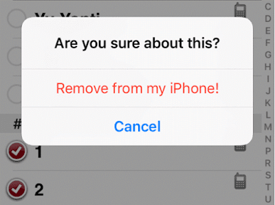 Remove from my iPhone Remove from my iPhone