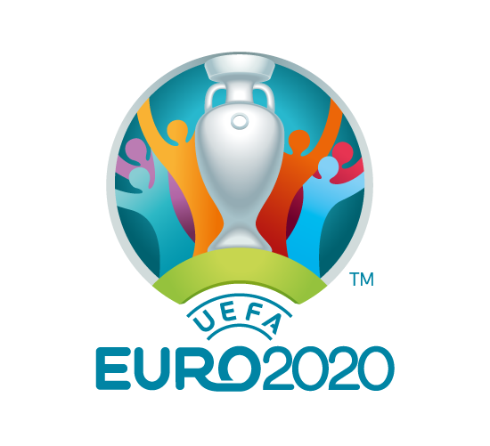 Logo de la Eurocopa de fútbol 2020 . Logotipo de Euro 2020
