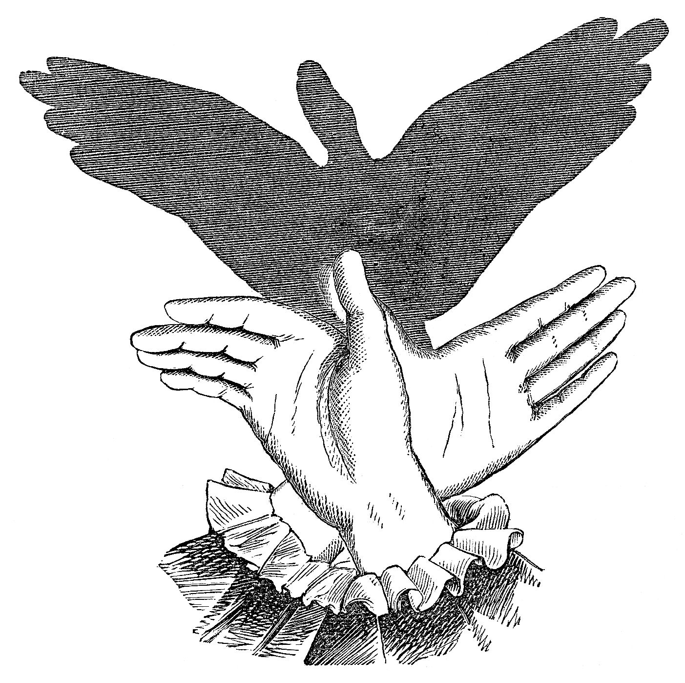 Antique Images Vintage Shadow Puppet Illustration Shadow Puppet of