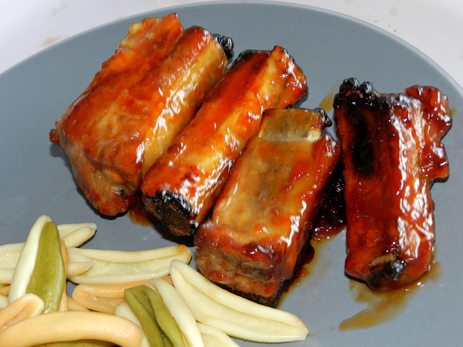 La cocina de Vifran Costillas asadas con miel y ketchup