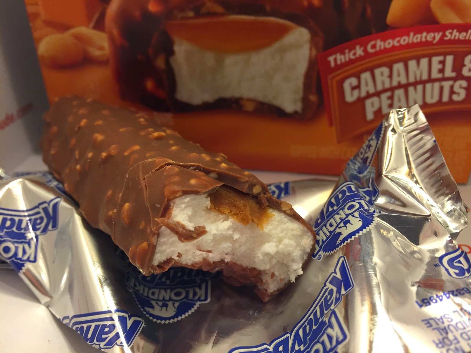 Crazy Food Dude Review Klondike Kandy Caramel & Peanuts Ice Cream Bars