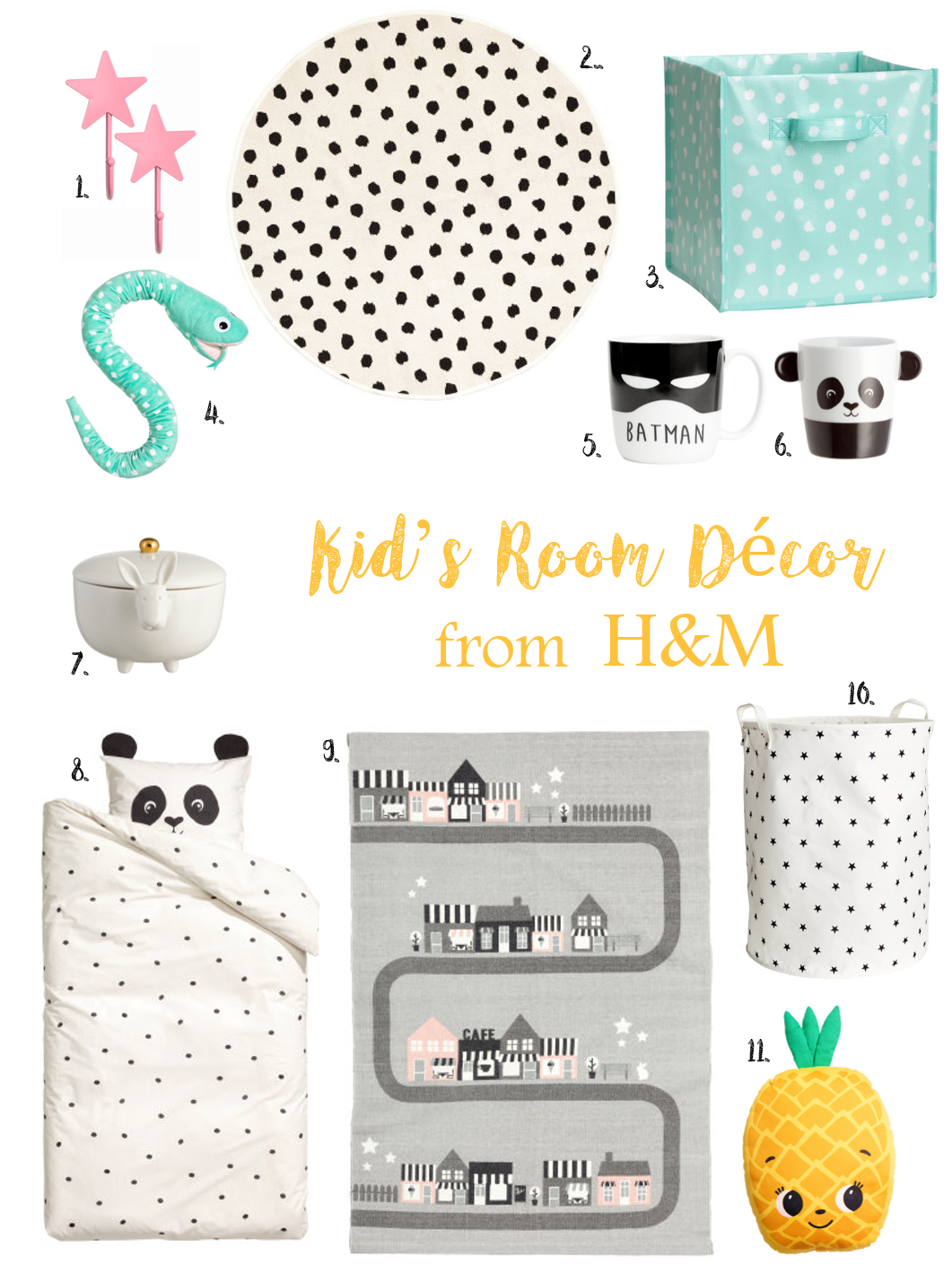 h and m kids room