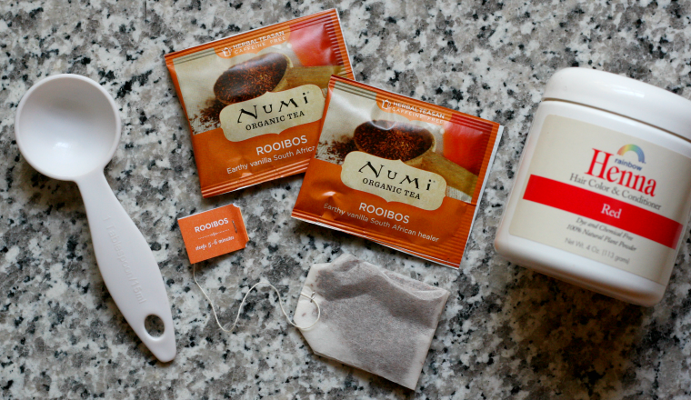 dye your hair with henna and rooibos tea Numi collaboration dye your hair with henna and rooibos tea Numi collaboration