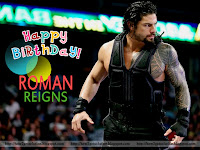 roman reigns, birthday celebration wallpaper free download in action pose