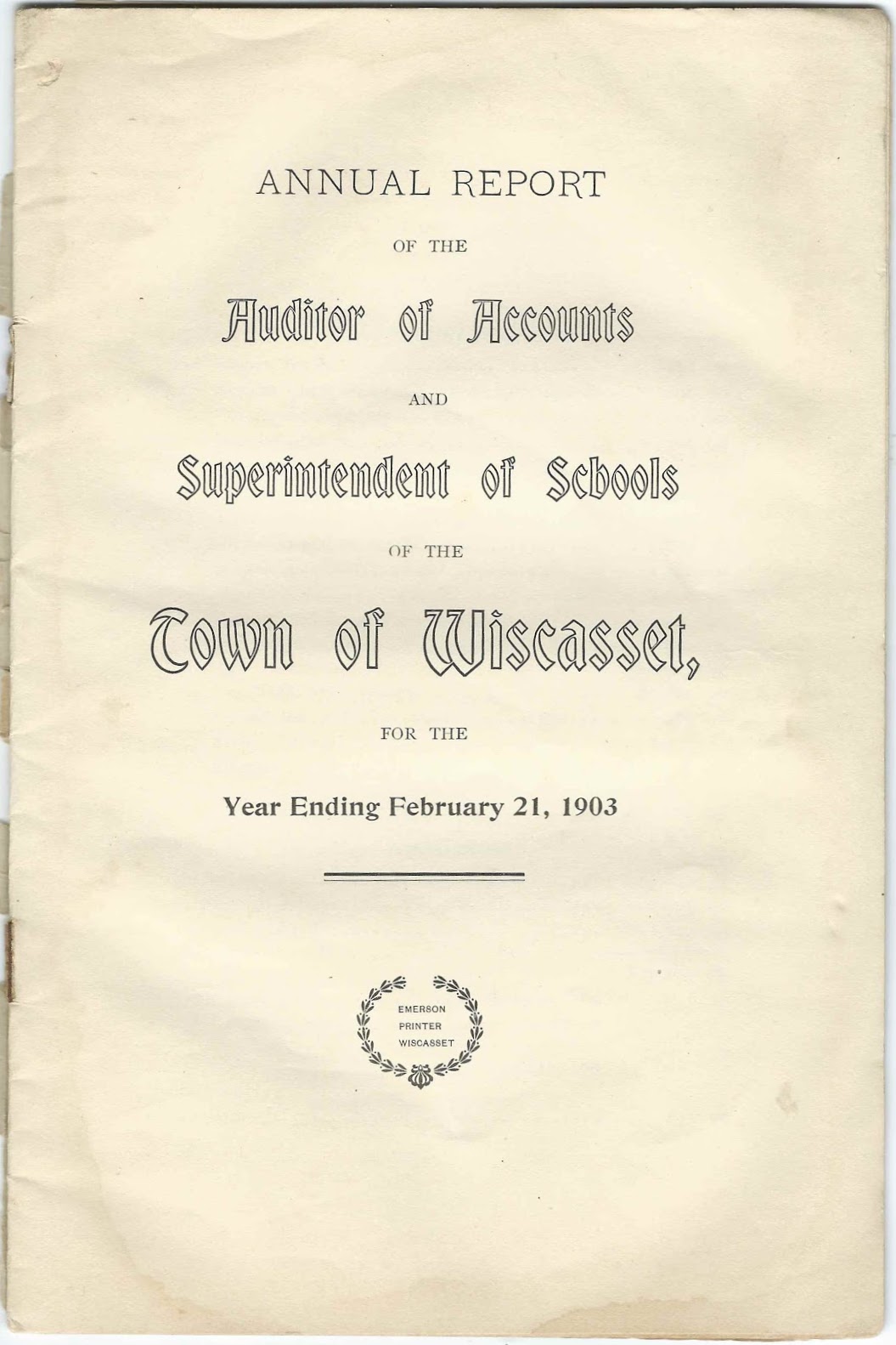 Heirlooms Reunited 1902/1903 Annual Report & School Report of