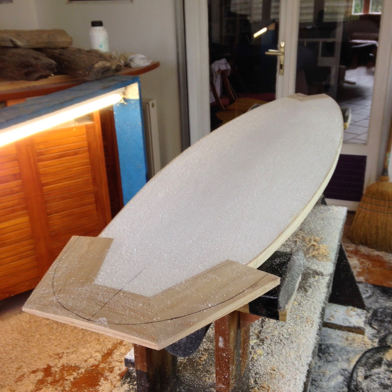Wooden Surfboards Quentin's board for Sri Lanka