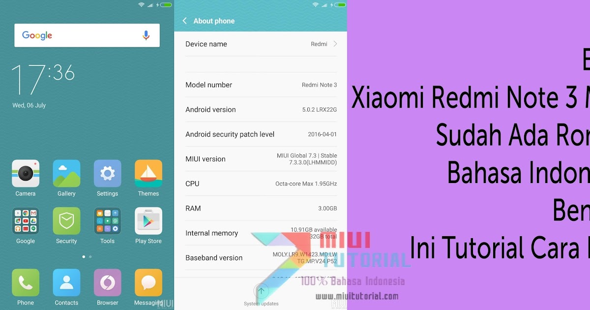 Benarkah Xiaomi Redmi Note 3 Mediatek Sudah Ada Rom Global Bahasa Indonesianya Benar Sekali Ini Tutorial Cara Installnya