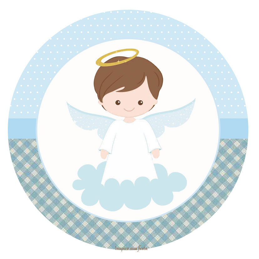 Kit De Angelito En Celeste Toppers Y Wrappers Para Cupcakes Para kit-de-angelito-en-celeste-toppers-y-wrappers-para-cupcakes-para