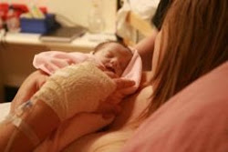 Lily in her mums arms