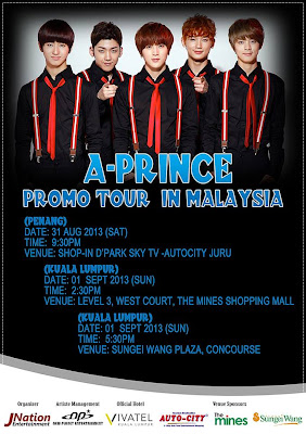 [Upcoming Event] A-Prince Promo Tour In Malaysia