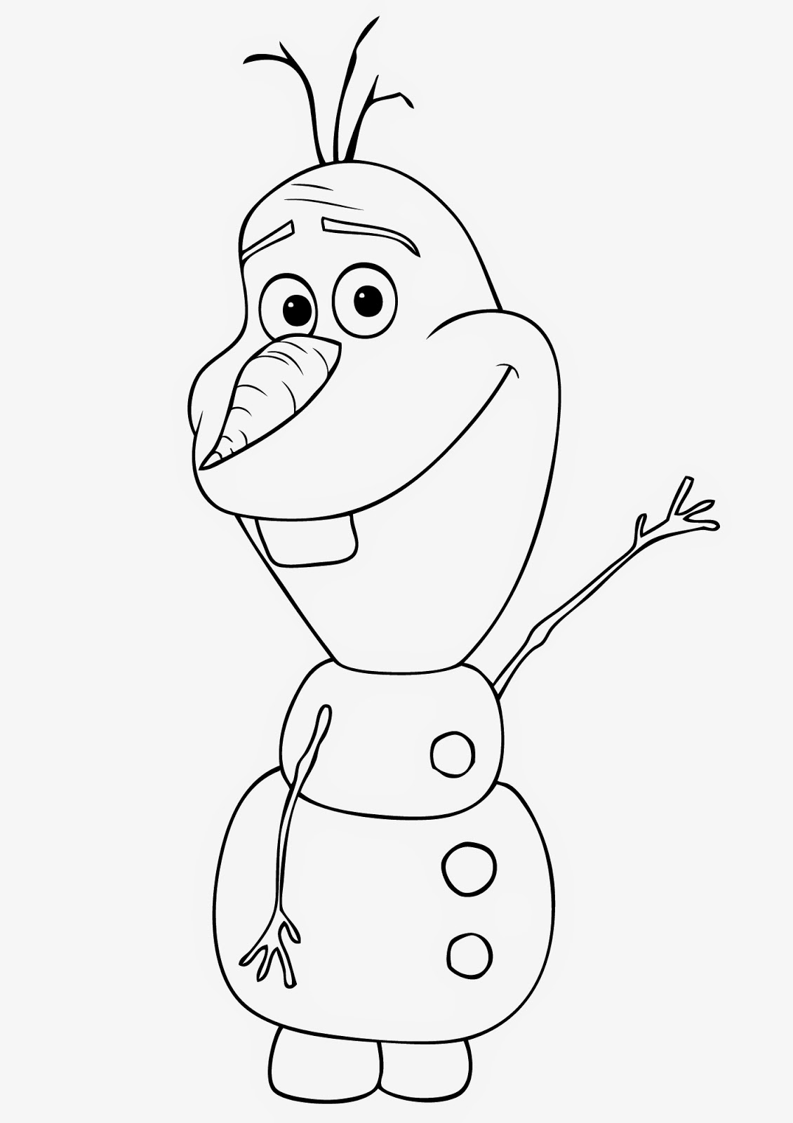 olaf coloring pages images - photo #11
