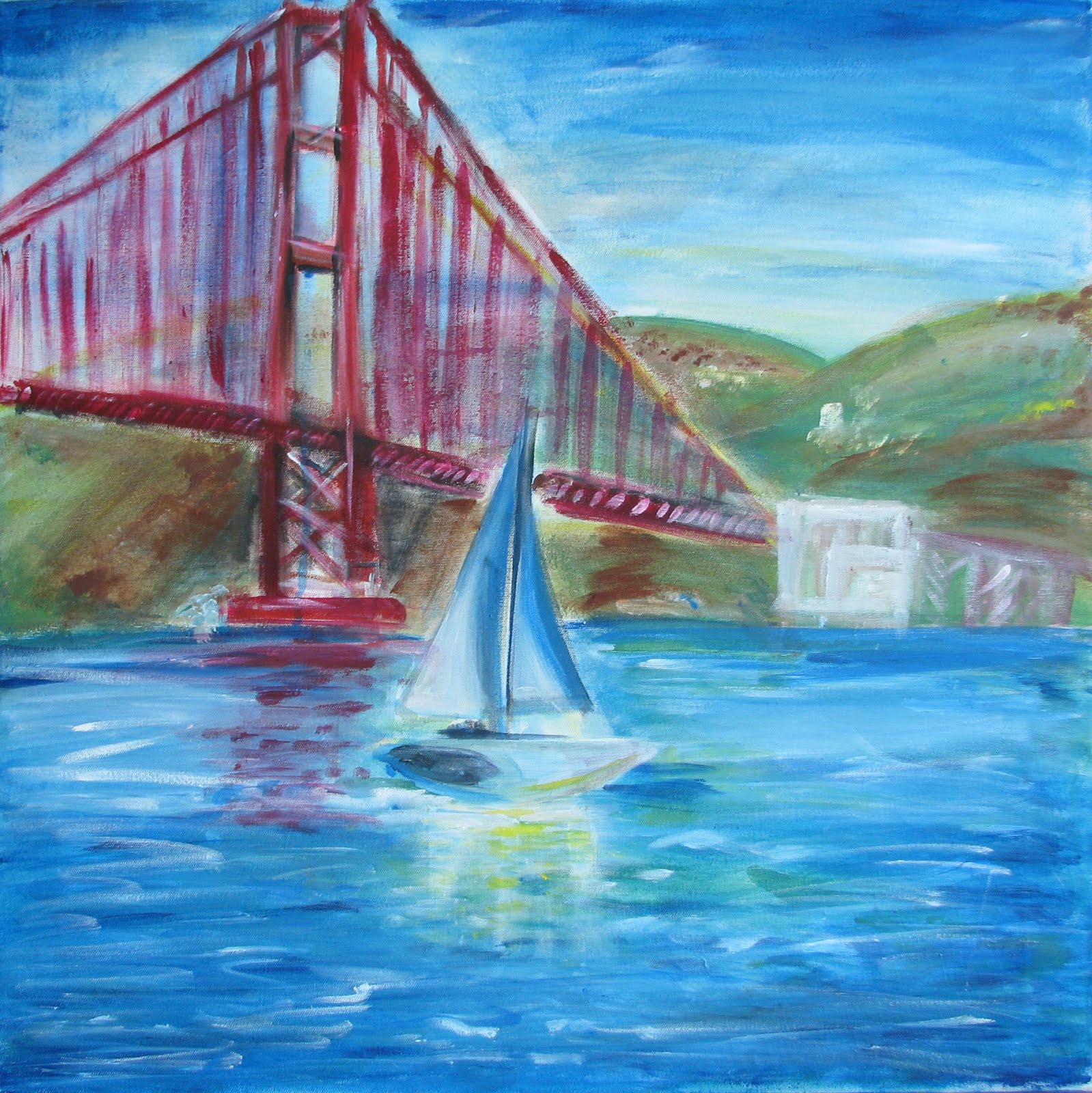 Maple Hill High School Art Drawing and Painting Acrylic Landscape