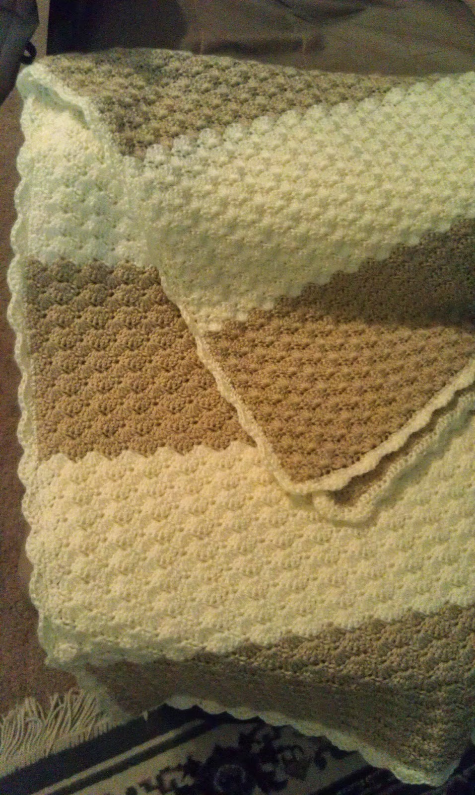 shell stitch crochet blanket