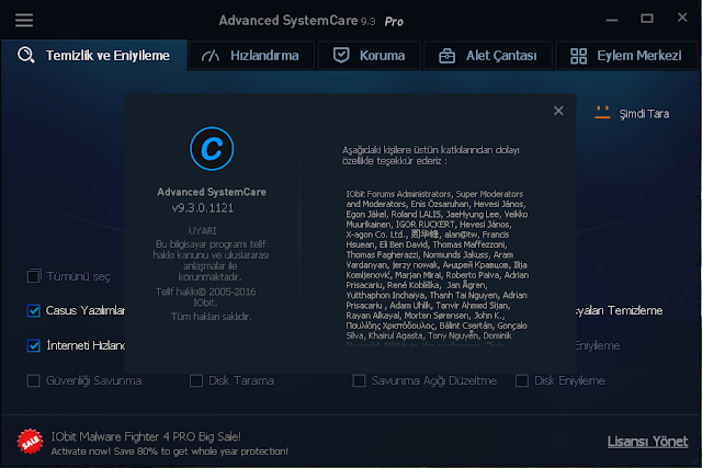 advanced systemcare pro advanced systemcare Pro full indir