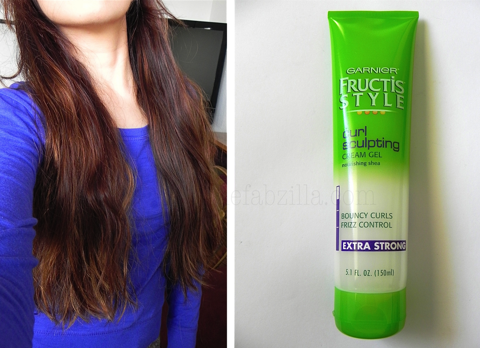 Lookie My Hair Garnier Curl Sculpting Cream Gel Thefabzilla And Those Are The Waves Enhanced By Garnier Curl Sculpting Gel