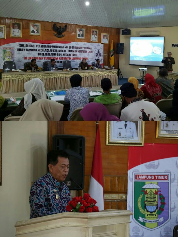 Pemkab Lamtim Sosialisasikan Perpem Nomor 66 Tahun 2017