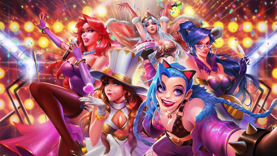LoL, Girls, Jinx, Caityln, Miss Fortune, Vayne, Ashe, 4K, #7.1518