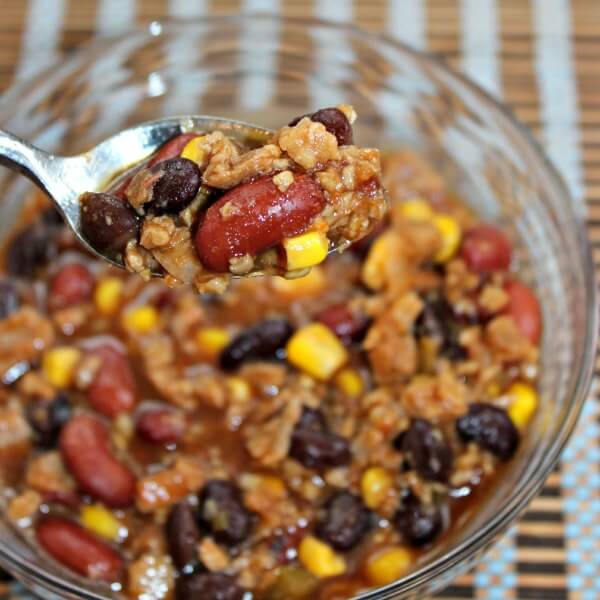 Easy Crock Pot Vegetarian Chili Sunny Day Family