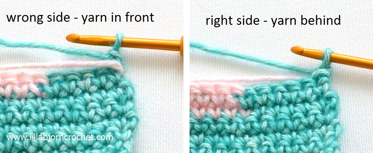 How to do Tapestry Crochet stepbystep photo tutorial LillaBjörn's
