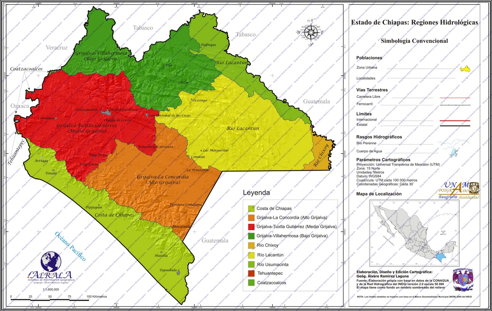 Geografía del Estado de Chiapas Regiones Hidrológicas de Chiapas Geografía del Estado de Chiapas Regiones Hidrológicas de Chiapas