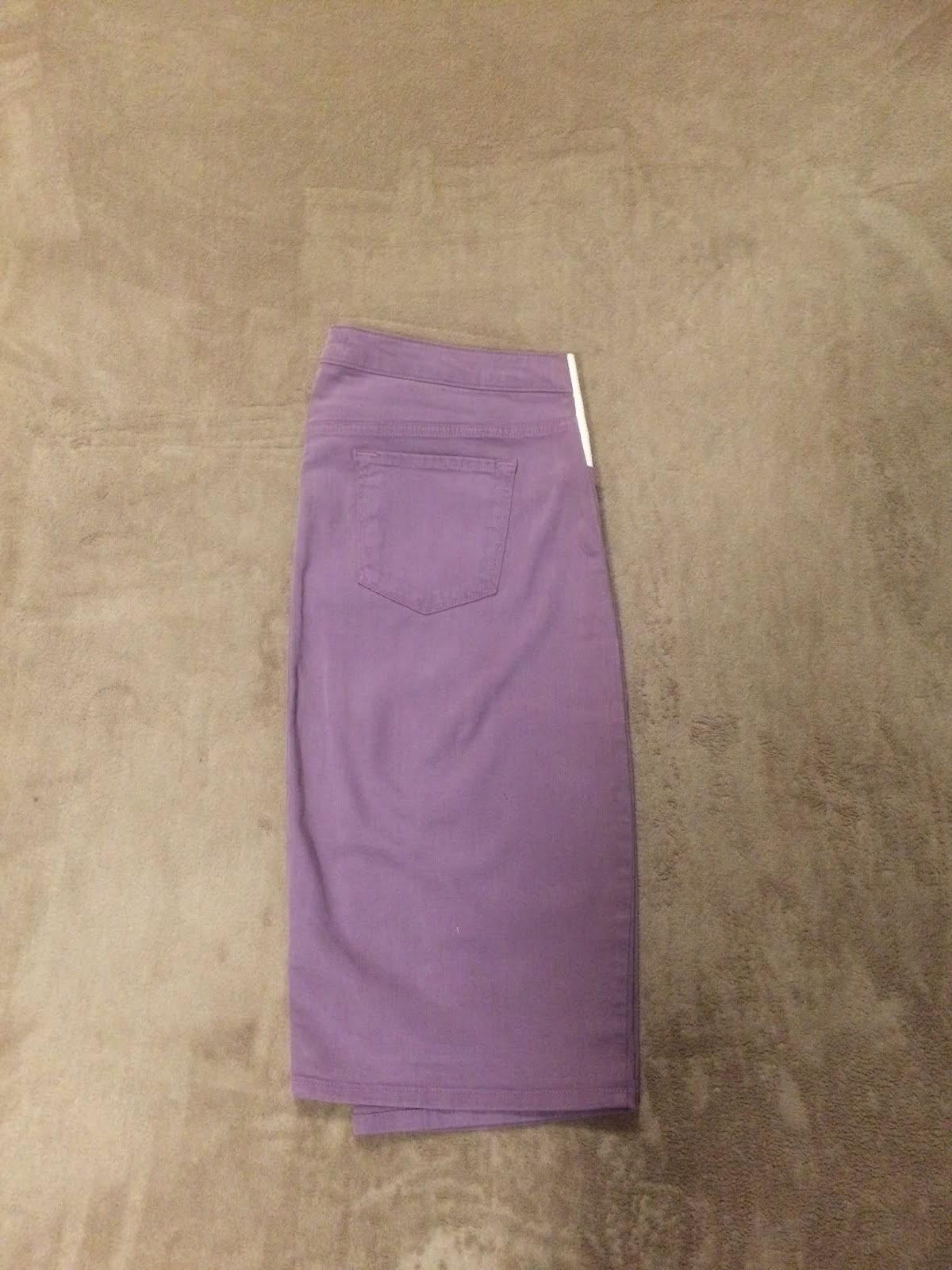 Bold Lilac Denim Skirt