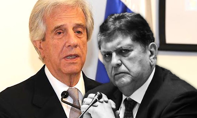 Tabaré Vázquez anunció que no concederá asilo político al expresidente peruano Alan García Presidente de Uruguay Tabaré Vázquez anunció que no concederá asilo político al expresidente peruano Alan García