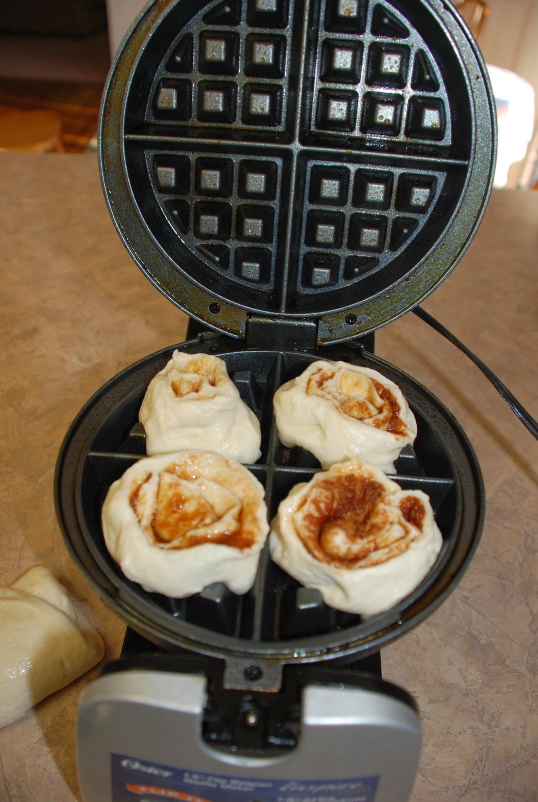 DIY Is My Happy Place Waffle Iron Cinnamon Rolls