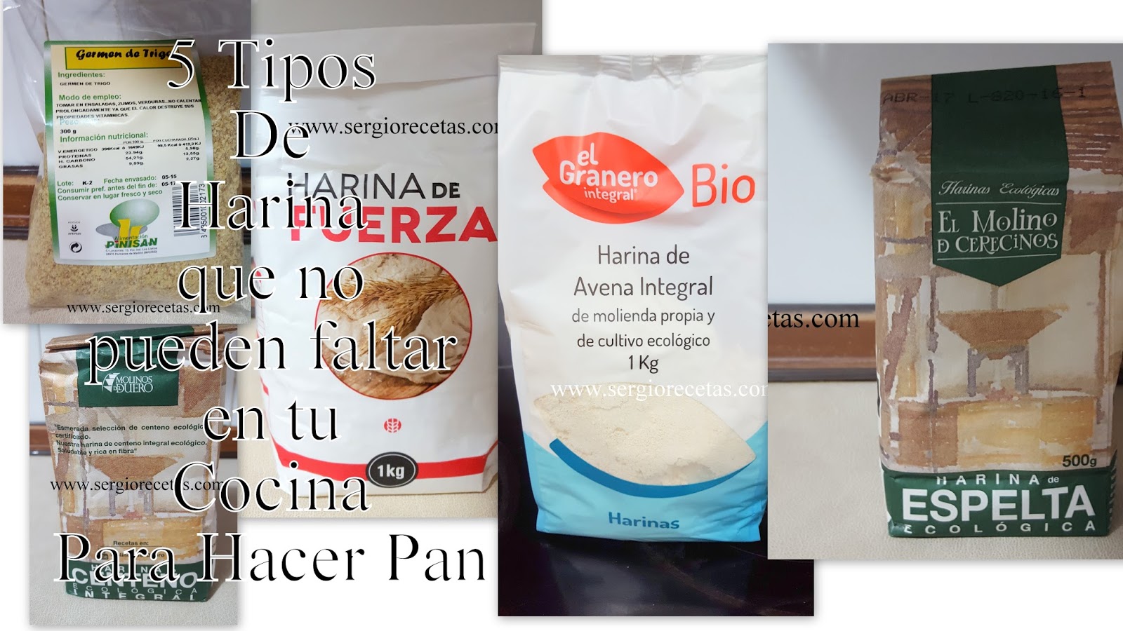 5 Tipos de Harina que no pueden faltar en tu cocina para Hacer Pan