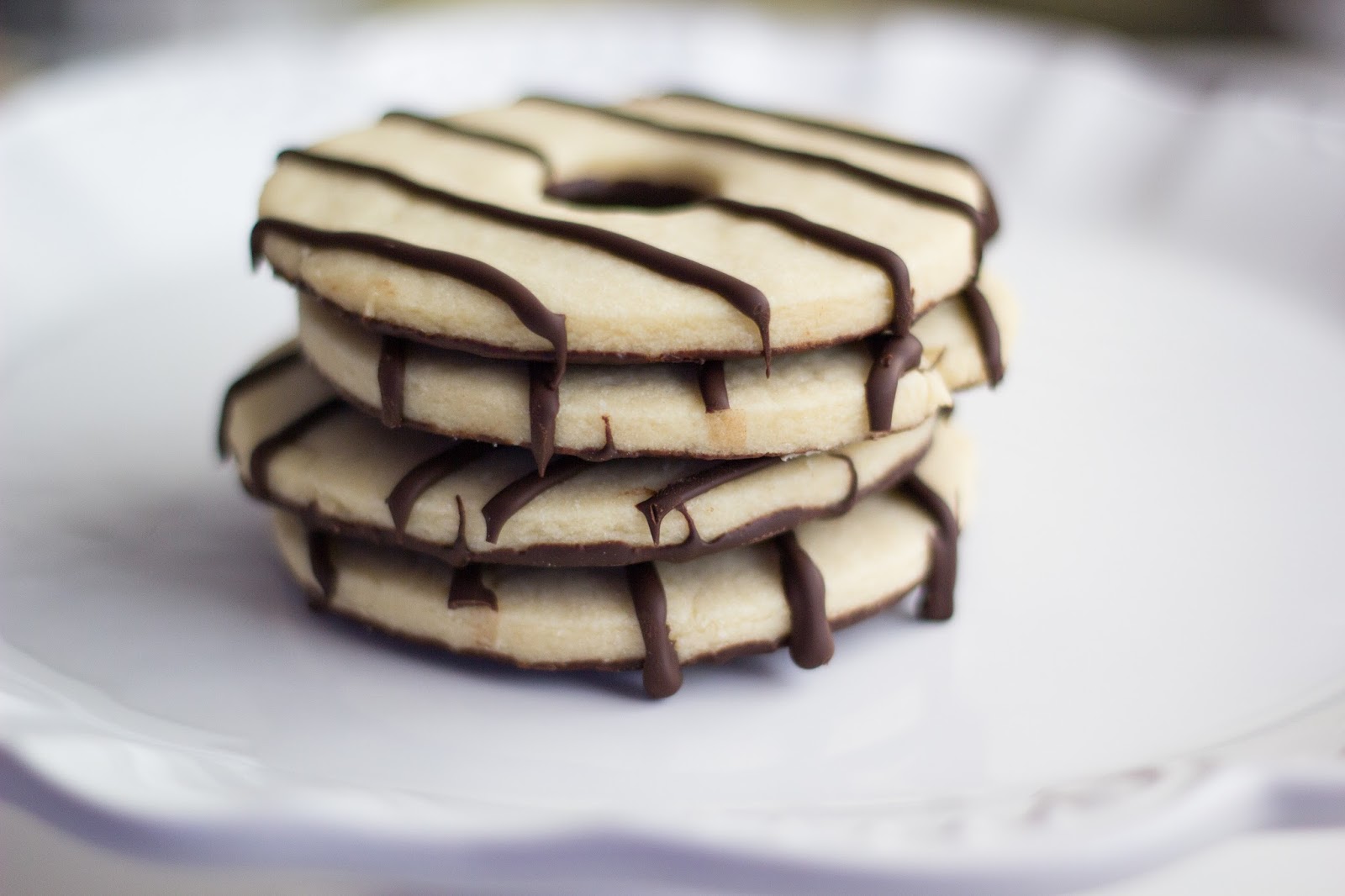 Dining with Danielle "Fudge Striped" Shortbread Cookies