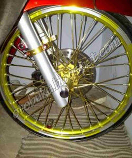 Velg Akront Warna Kuning Emas Tinggal Pasang Velg Akront Warna Kuning Emas Tinggal Pasang