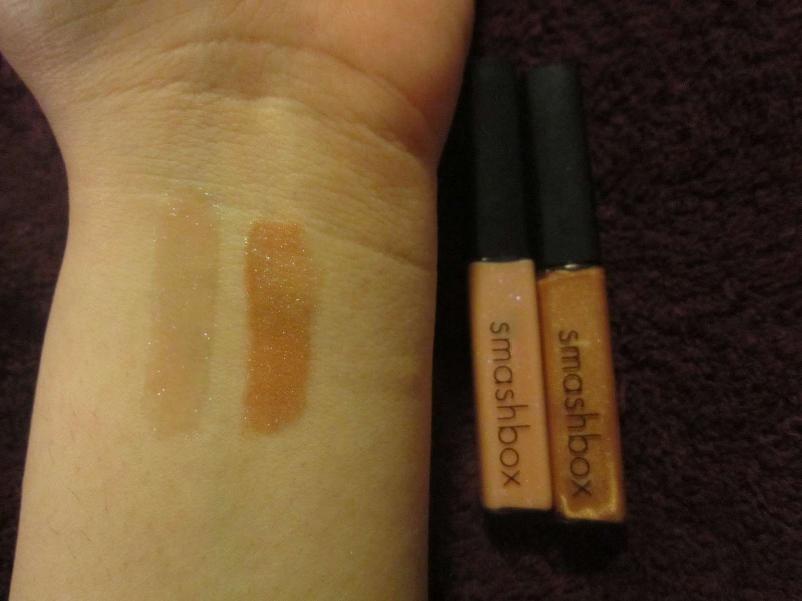 My Makeup Issues Smashbox Lip Enhancing Gloss Baby Pout and Divine