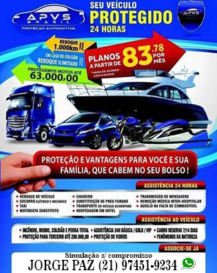 MOTO PROTEGIDA - APVS PROTEÇÃO VEÍCULAR BRASIL